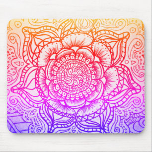 Tropical Mandala Mouse Pad