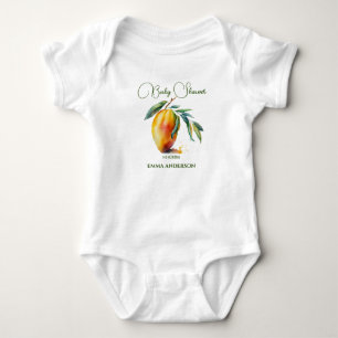 Tropical Mango   Baby Shower Bodysuit