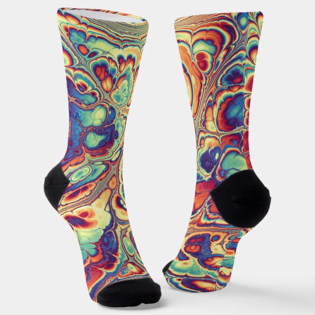 Tropical Marble Radiance Socks (Angled)