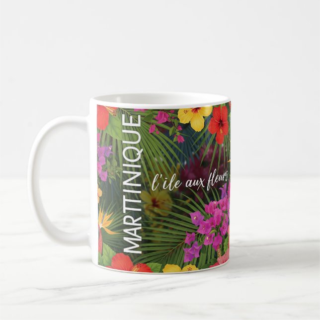 Tropical Martinique Mug" Coffee Mug (Left)