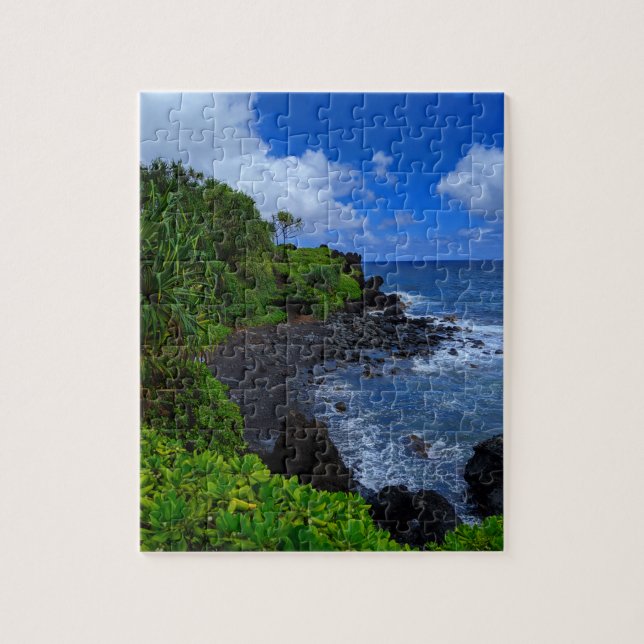Tropical Maui Hawaiian Island Beach Jigsaw Puzzle (Vertical)