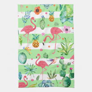 Tropical Melody Pattern Tea Towel