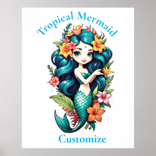 Tropical Mermaid Thunder_Cove Poster