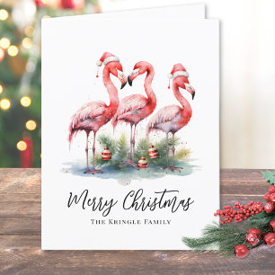Tropical Merry Christmas Holiday Card