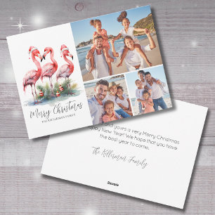 Tropical Merry Christmas Photo Holiday Card