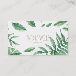Tropical minimal business card
