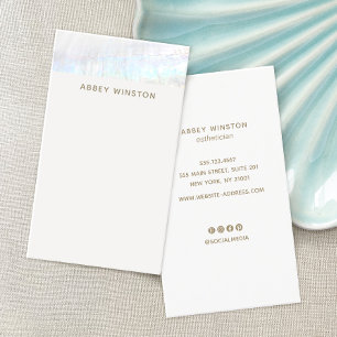 Tropical Minimalist Seashell Business Card