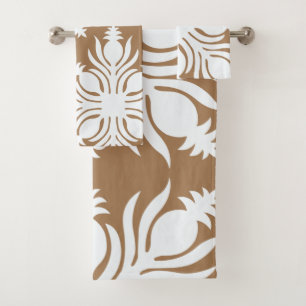 tropical modern contemporary hawaiian quilt bath t towel set