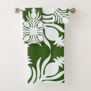 tropical modern contemporary hawaiian quilt bath t towel set