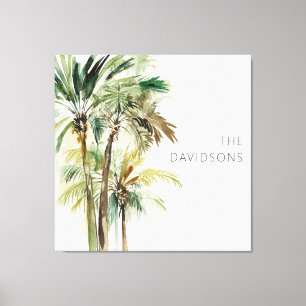 Tropical Modern Palm Trees Canvas Print