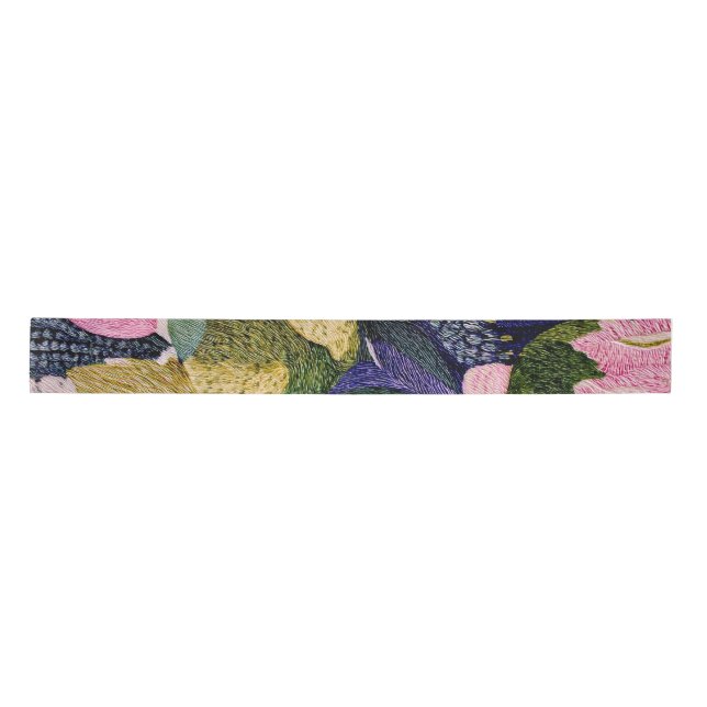 Tropical Modernism Floral Ribbon Satin Ribbon (Front)