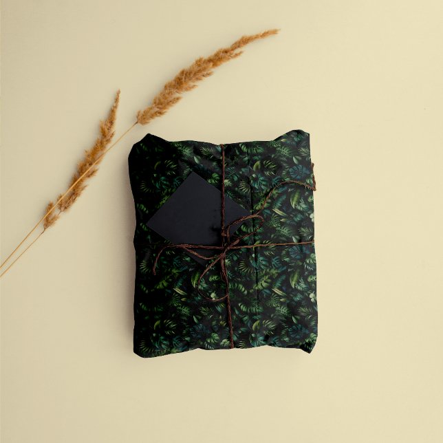 Tropical Monstera Botanical Green Jungle  Tissue Paper (Tissue Paper)