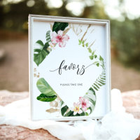 Tropical monstera favors please take one