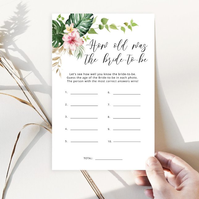 Tropical monstera How old was the bride to be (Creator Uploaded)