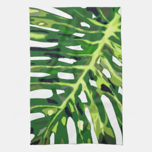 Tropical Monstera Leaf - Tea Towel