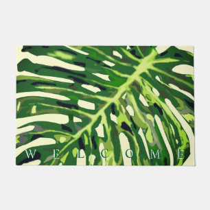 Tropical Monstera Leaf - Welcome Doormat