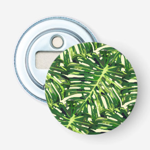 Tropical Monstera Leaves Bottle Opener
