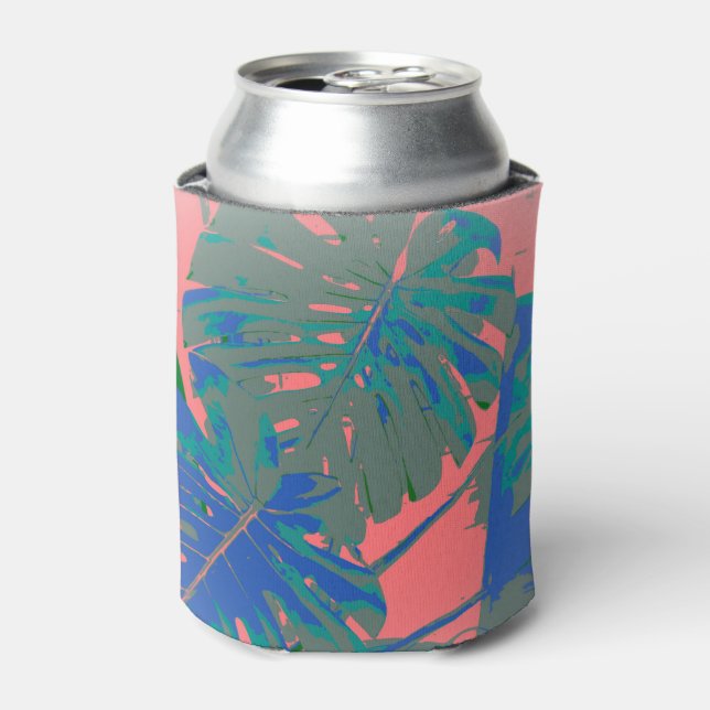 Tropical Monstera Leaves Can Cooler (Can Front)