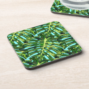 Tropical Monstera Leaves - Exotic Coaster