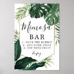 Tropical Monstera Mimosa Bar Sign<br><div class="desc">Get the party started with this lovely Mimosa Bar Sign!</div>