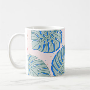 Tropical Monstera: Terrazzo Vintage Pattern Coffee Mug