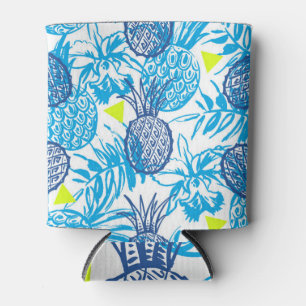 Tropical motif, colourful seamless pattern. can cooler