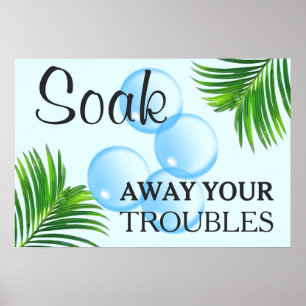 Tropical Motivational Laundry Room Sign