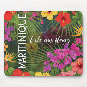 Tropical Mouse Carpets Hibiscus Martinique Flowers Pad