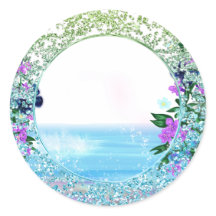 Tropical Mystical Ocean Floral Sticker