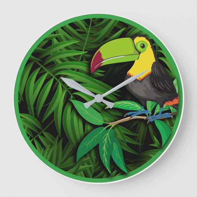 Tropical Nature Theme Wall Decor Clocks (Front)