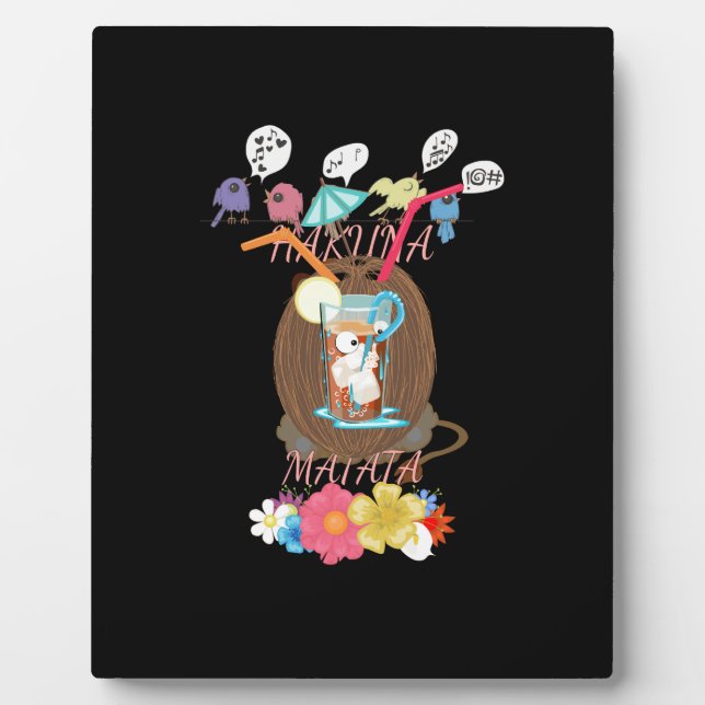 Tropical Nature's Bounty" Coconut Lemonade Art Plaque (Front)