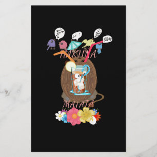 Tropical Nature's Bounty" Coconut Lemonade Art Stationery