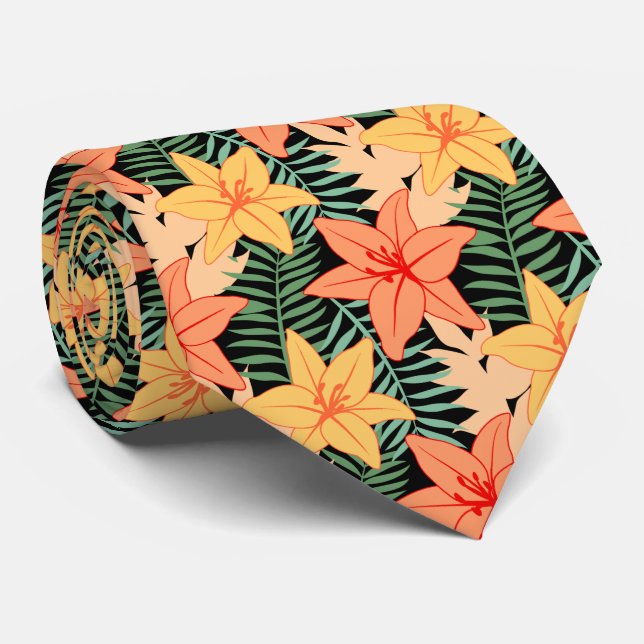 Tropical Neck Tie (Rolled)