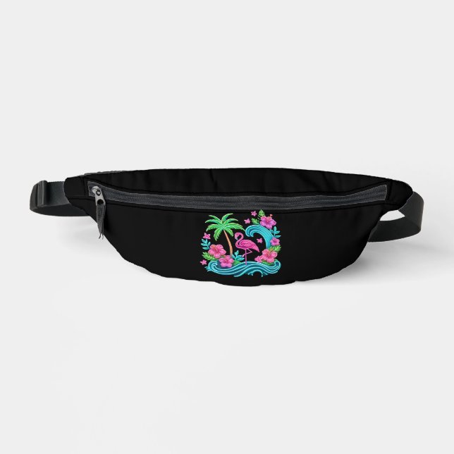 Tropical Neon Flamingo Bum Bags (Front)