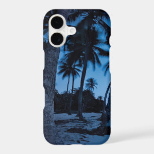 Tropical Night Palm Beach Phone Case