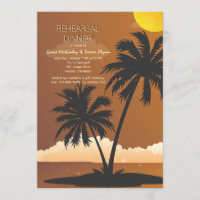 Tropical Night Wedding Rehearsal Dinner