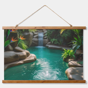 tropical oasis  hanging tapestry