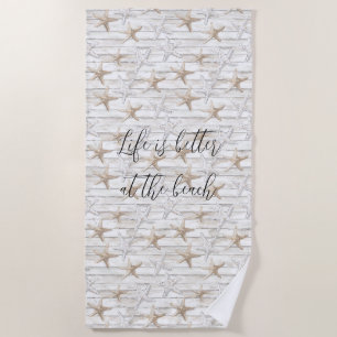Tropical Ocean Beach Starfish  Towel