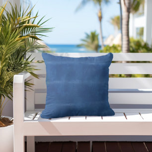 Tropical Ocean Blue Watercolor Cushion