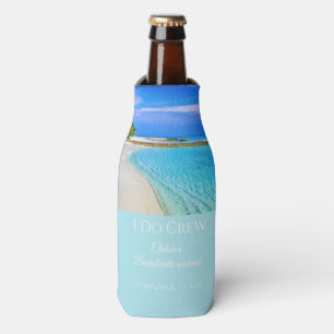 Tropical Ocean I Do Crew Destination Beach Party Bottle Cooler