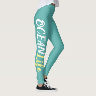 tropical OCEAN LIFE   Leggings