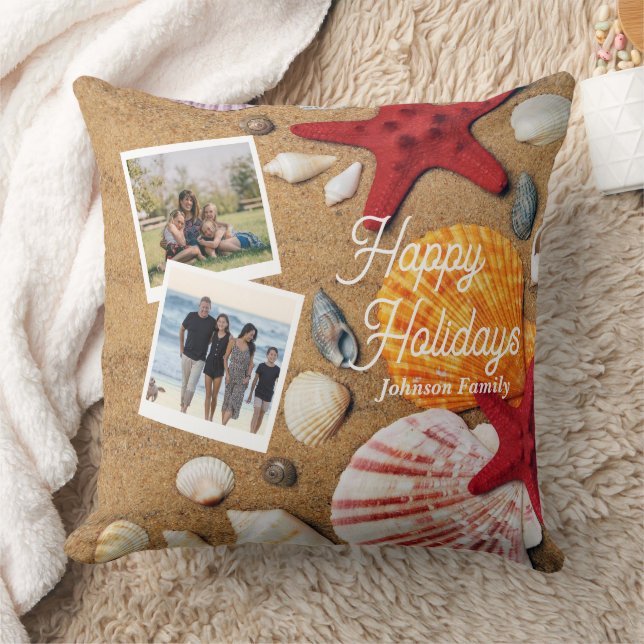 Tropical ocean nautical coastal summer vacation cushion (Blanket)