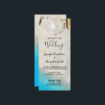 Tropical ocean sand beach starfish wedding program<br><div class="desc">Tropical ocean sand beach starfish wedding ceremony Program.
You can add your own text to personalise.</div>