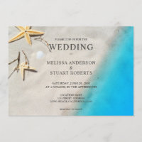 Tropical ocean sand starfish summer beach wedding
