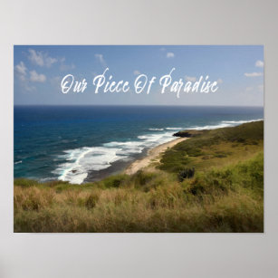 Tropical Ocean Sea Beach Nature Poster