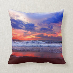 Tropical Ocean Sunset Cushion