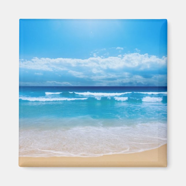 Tropical Ocean View Magnet (Front)