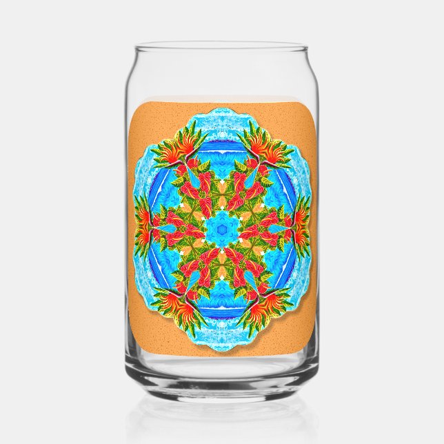 Tropical Oceans   Can Glass (Back)