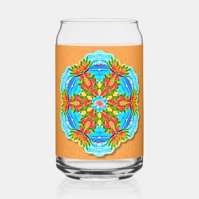 Tropical Oceans   Can Glass (Back)