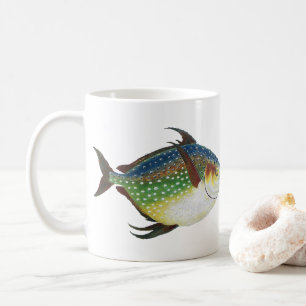 Tropical Opah Fish, Vintage Marine Aquatic Animal Coffee Mug